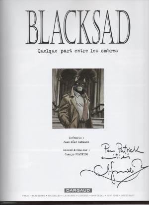 Juanjo GUARNIDO - Blacksad #1