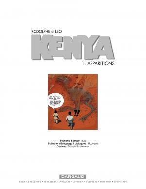 Kenya 1 Apparitions simple (dargaud) photo 1