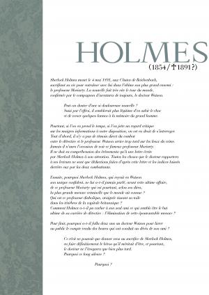 Holmes (1854/1891?) 1 Livre I - L'adieu à Baker Street  simple (futuropolis) photo 4