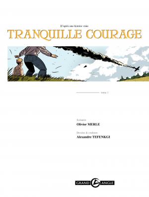 Tranquille courage 1 Tome 1 simple (bamboo) photo 1