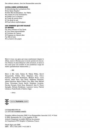 Luchadores five 1 La cité des hommes brisés simple (les humanoïdes associés) photo 3