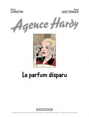 Agence Hardy 1 Le parfum disparu simple (dargaud) photo 1