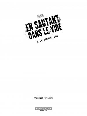 En sautant dans le vide 1 Le premier pas simple (dargaud) photo 1