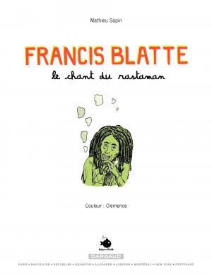 Francis Blatte 1 Le chant du rastaman simple (dargaud) photo 1