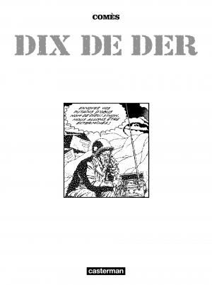 Dix de der  Dix de der Simple (casterman bd) photo 1