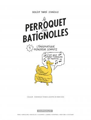 Le perroquet des Batignoles 1 L’énigmatique Monsieur Schmutz simple (dargaud) photo 1