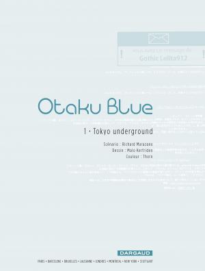 Otaku blue 1 Tokyo Underground simple (dargaud) photo 1