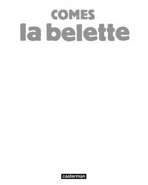 La belette  La belette Simple (casterman bd) photo 1