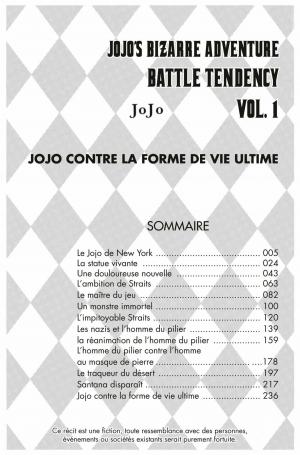 Jojo's Bizarre Adventure 1  Partie 2 Battle Tendency (tonkam) photo 5