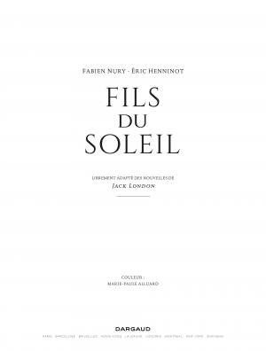 Fils du Soleil  Fils du Soleil simple (dargaud) photo 1
