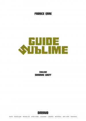 Guide sublime 1 Le guide sublime simple (dargaud) photo 1