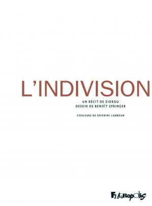 L'indivision  l'indivision Simple (futuropolis) photo 1