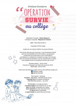 Opération survie au collège 1 Opération survie au collège Simple (jungle) photo 3