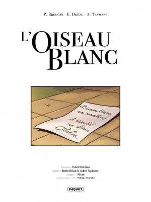 L'oiseau blanc 1  simple (paquet bd) photo 1