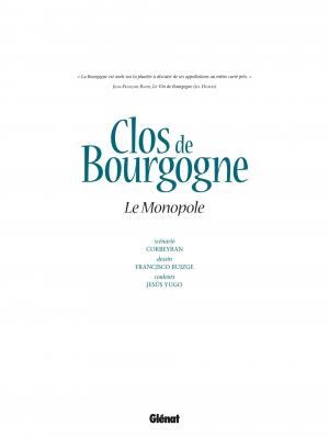 Clos de Bourgogne 1 Le monopole simple (glénat bd) photo 2