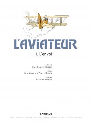 L'aviateur 1 L'envol simple (Zéphyr BD) photo 2