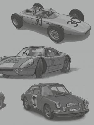 Les grandes victoires Porsche 1 1952-1968 simple (glénat bd) photo 2