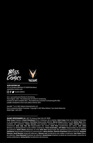 A+A - Les aventures d’Archer et Armstrong  Couverture B Original Comics limitée à 250 exemplaires TPB hardcover (cartonnée) (bliss editions) photo 5