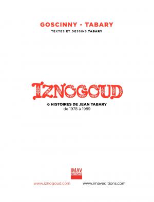 Iznogoud - 6 Histoires de Jean Tabary de 1978 à 1989  Iznogoud - 6 Histoires de Jean Tabary de 1978 à 1989 Intégrale (IMAV Editions) photo 4