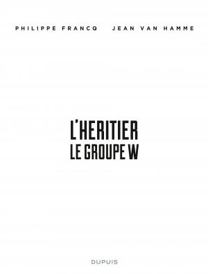 Largo Winch 1 L'héritier - Le groupe W Dyptiques 2018 (dupuis) photo 2