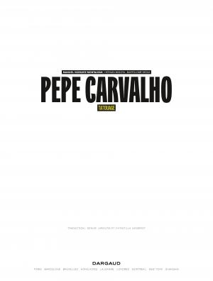 Pepe Carvalho 1 Tatouage simple (dargaud) photo 1