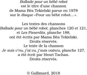 Ballade pour un bébé robot   simple (gallimard bd) photo 2