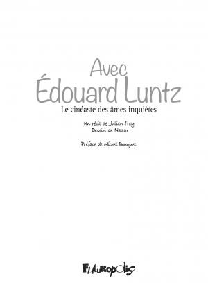 Avec Édouard Luntz   simple (futuropolis) photo 2