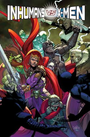 Inhumans Vs. X-Men   TPB Hardcover - Marvel Deluxe (Panini Comics) photo 1