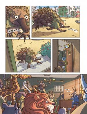 Panique au zoo  Une enquête de poulpe et castor burma Simple (delcourt bd) photo 4