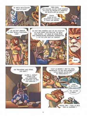 Panique au zoo  Une enquête de poulpe et castor burma Simple (delcourt bd) photo 6