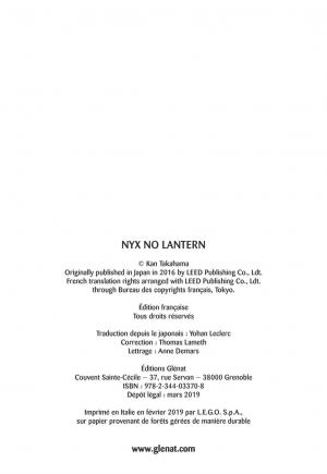 La lanterne de Nyx 1  Simple (glénat manga) photo 26