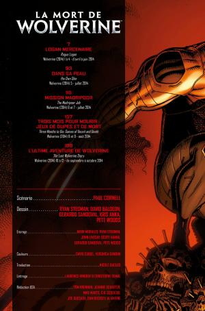 La Mort de Wolverine - Prelude  PRÉLUDE TPB hardcover (cartonnée) (Panini Comics) photo 2