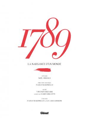 1789 - La naissance d'un monde  La naissance d'un monde simple (glénat bd) photo 4