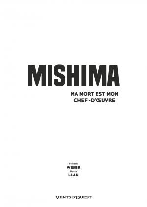 Mishima - Ma mort est un chef d'oeuvre   simple (vents d'ouest bd) photo 4