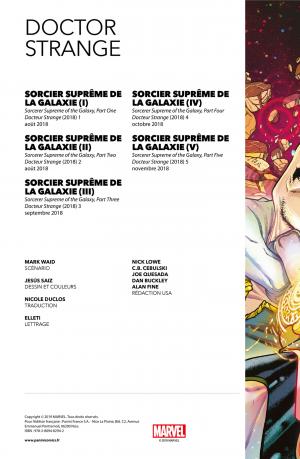Docteur Strange 1 Sorcier Suprême de la Galaxie TPB Hardcover - 100% Marvel - Issues V8 (Panini Comics) photo 2