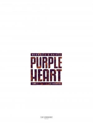 Purple Heart 1 Le sauveur simple (le lombard) photo 1