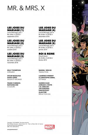 Mr. and Mrs. X 1 Les Joies du Mariage TPB Hardcover - 100% Marvel (Panini Comics) photo 2