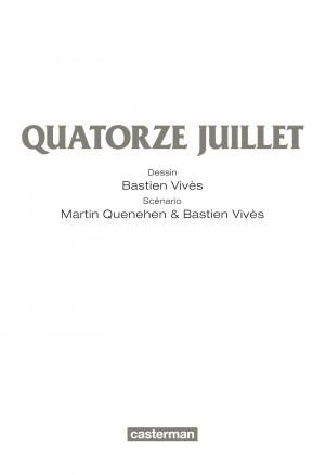 Quatorze Juillet   simple (casterman bd) photo 6