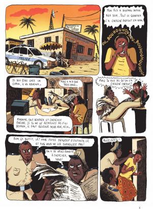 Commissaire Kouamé  Un homme tombe avec son ombre simple (gallimard bd) photo 5